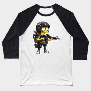 Tactical Yellow People Baseball T-Shirt